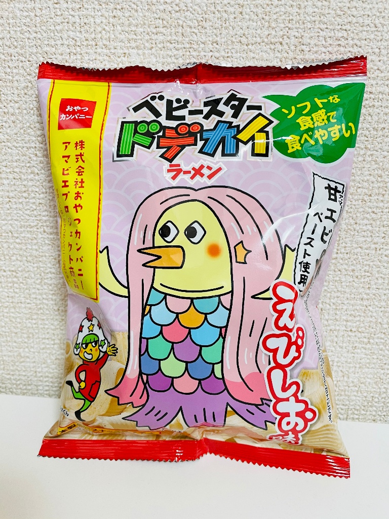 【中評価】
おやつカンパニー ベビースタードデカイラーメン えびしお味の感想・クチコミ・商品情報
