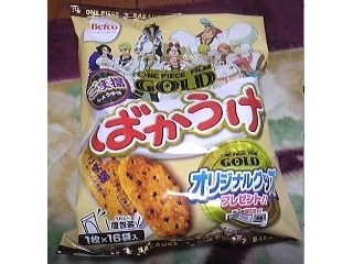 高評価 ぼんち揚げなカンジです Befco ばかうけ ごま揚しょうゆ味 One Piece Film Gold のクチコミ 評価 ゴマ猫さん もぐナビ