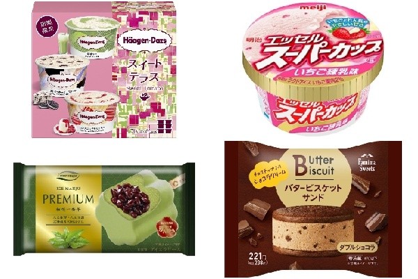 今週新発売のおやつまとめ アソートボックス スイート テラス 抹茶ラテ ココアクッキーチーズケーキ パンナコッタ チェリー エッセル スーパーカップ いちご練乳味 など もぐナビニュース もぐナビ