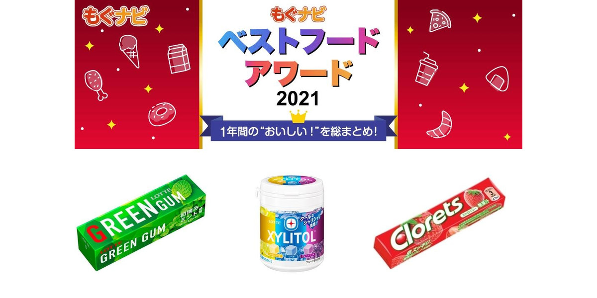 ベストフードアワード21 ガム部門人気top3 もぐナビニュース もぐナビ