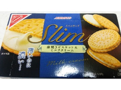 高評価 ナビスコ スリムサンド 薄焼きビスケット ミルククリーム 箱18枚 製造終了 のクチコミ 評価 カロリー 値段 価格情報 もぐナビ