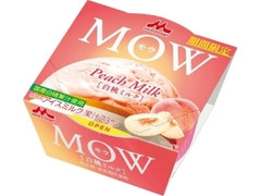 森永 MOW 白桃ミルク カップ140ml