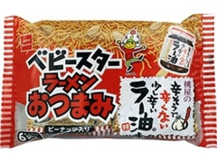 おやつカンパニー ベビースターラーメンおつまみ 桃屋の辛そうで辛くない少し辛いラー油味 袋23g 6 製造終了 のクチコミ 評価 商品情報 もぐナビ