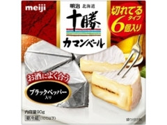 明治 北海道十勝 カマンベールチーズ ブラックペッパー入り 切れてるタイプ 箱15g×6