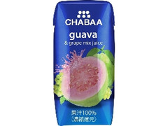 CHABAA グァバ＆グレープミックスジュース パック180ml