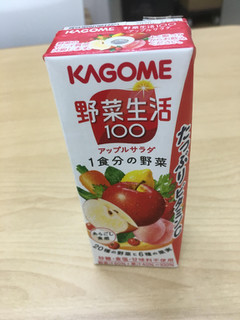 高評価】「野菜嫌いでも飲みやすい！ - カゴメ 野菜生活100 アップルサラダ」のクチコミ・評価 - ビールが一番さん【もぐナビ】