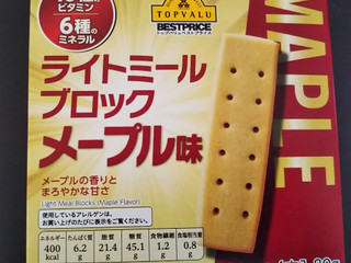 中評価 トップバリュ ベストプライス ライトミール ブロック メープル味のクチコミ 評価 商品情報 もぐナビ