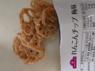 トップバリュ いいわけおやつ れんこんチップ 梅味のクチコミ 評価 カロリー情報 もぐナビ
