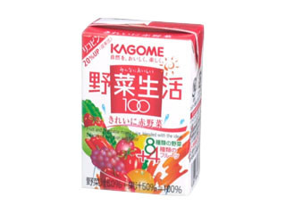 カゴメ 野菜生活100 きれいに赤野菜 パック100ml 製造終了 のクチコミ 評価 商品情報 もぐナビ