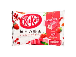 中評価 ネスレ キットカット 毎日の贅沢 ストロベリーチーズケーキ仕立てのクチコミ 評価 商品情報 もぐナビ