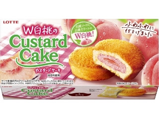 W白桃のカスタードケーキ