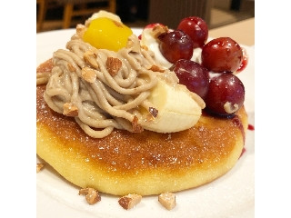 高評価 秋の味覚盛り沢山パンケーキ ガスト ぶどうとマスカルポーネ マロンクリームのパンケーキ のクチコミ 評価 チーズloveさん もぐナビ