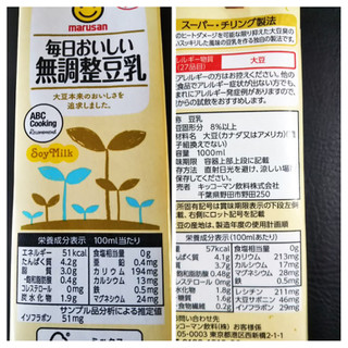 注ぎやすいキャップ付き キッコーマン おいしい無調整豆乳 のクチコミ 評価 Canelaさん もぐナビ