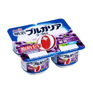 高評価 明治 ブルガリアヨーグルト脂肪0 葡萄 カップ80g 4のクチコミ 評価 カロリー情報 もぐナビ