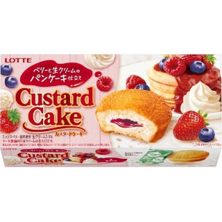 中評価 ロッテ カスタードケーキ ベリーと生クリームのパンケーキ仕立て 箱6個のクチコミ 評価 値段 価格情報 もぐナビ