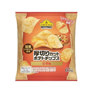 中評価 トップバリュ ベストプライス 厚切りカット ポテトチップス ピザ味 袋65gのクチコミ 評価 カロリー 値段 価格情報 もぐナビ